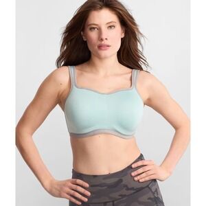 NWT Natori Yogi 34D Yoga Sports Bra Mint Green Dew 731050 124746